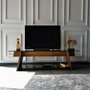 Hanah Home Soporte de TV en Nogal y Negro